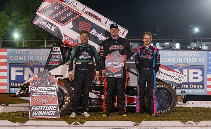 ASCS Red Dirt Podium.