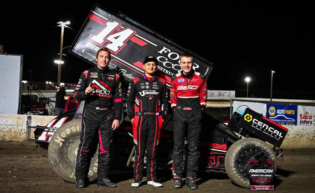 Podium from Sheridan Speedway